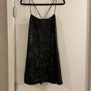 Black Sparkly Dress (Size S) by Cosmopolitan - Perfect for New Years